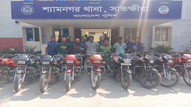 শ্যামনগর থানা পুলিশের অভিযানে আন্তঃজেলা মোটরসাইকেল...