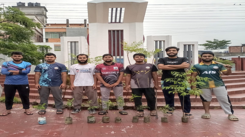 ৫ম ধাপে উন্নত মম শির,যবিপ্রবি-র বৃক্ষরোপণ কর্মসূচি